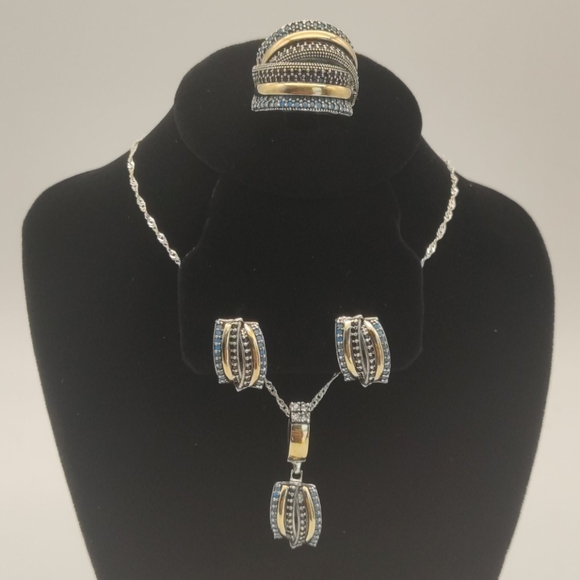 Jewelry - Colombian Silver 925 and 14k Gold with CZ💎💍